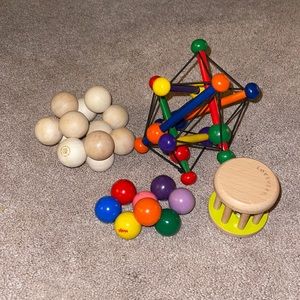 Wood toy lot